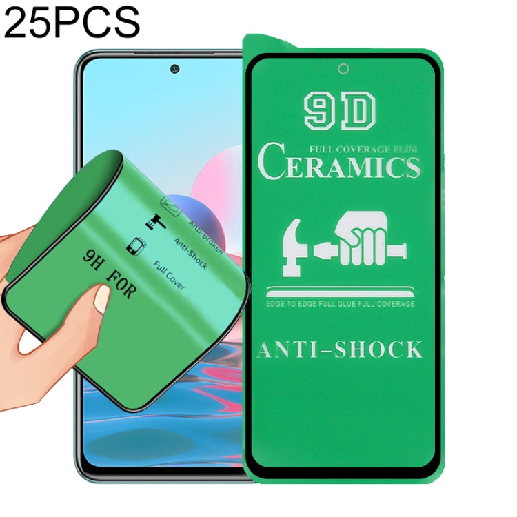 25 PCS 9D Full Screen Full Glue Ceramic Film, For Samsung Galaxy A02s (25 PCS), For Xiaomi Redmi K40 Pro (25 PCS), For Xiaomi Mi 10i (25 PCS), For Samsung Galaxy A12 / A12 Nacho / M12 / A13 5G (25 PCS), For Xiaomi Mi 11i / Mi 11X / Mi 11X Pro (25 PCS) ...