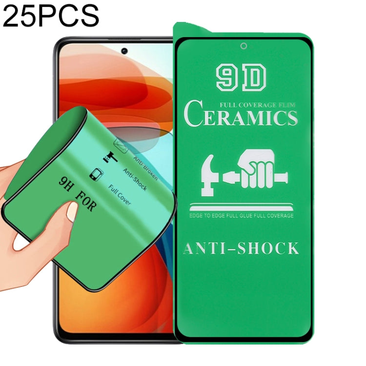25 PCS 9D Full Screen Full Glue Ceramic Film, For Samsung Galaxy A02s (25 PCS), For Xiaomi Redmi K40 Pro (25 PCS), For Xiaomi Mi 10i (25 PCS), For Samsung Galaxy A12 / A12 Nacho / M12 / A13 5G (25 PCS), For Xiaomi Mi 11i / Mi 11X / Mi 11X Pro (25 PCS) ...