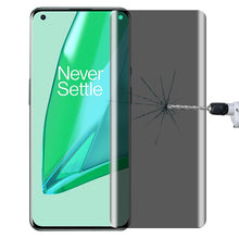 Load image into Gallery viewer, For OnePlus 9 Pro No Fingerprint Unlock 0.3mm 9H Surface Hardness 3D Curved Surface Privacy Glass Film