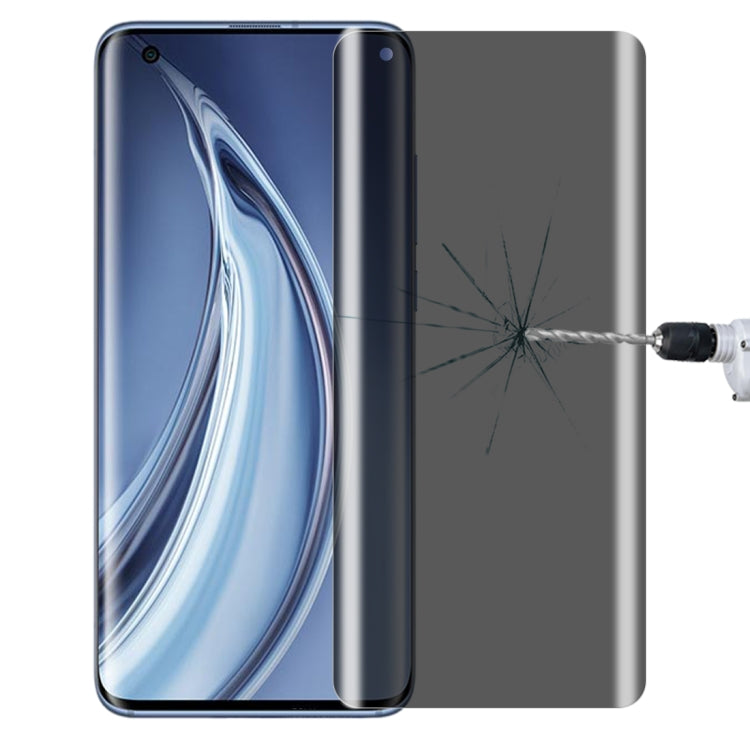 For OnePlus 9 Pro No Fingerprint Unlock 0.3mm 9H Surface Hardness 3D Curved Surface Privacy Glass Film