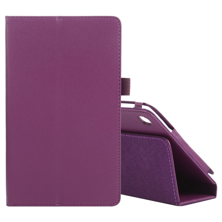 Litchi Texture Solid Color Horizontal Flip Leather Case with Holder & Pen Slot, For Samsung Galaxy Tab A7 Lite T220 / T225