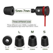 Load image into Gallery viewer, 6 Pairs New Bee NB-M1 Slow Rebound Memory Foam Ear Caps with Storage Box, Suitable for 5mm-7mm Earphone Plugs, Memory Foam Black, Memory Foam Red, Silicone &amp; Memory Foam Grey