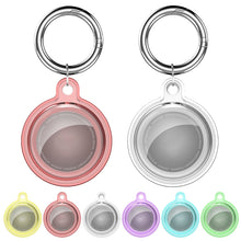 Load image into Gallery viewer, All-inclusive Clear Crystal Shockproof Protective Cover Case with Keychain Hook Loop, For AirTag