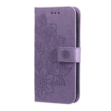 Load image into Gallery viewer, 7-petal Flowers Embossing Pattern Horizontal Flip PU Leather Case with Holder &amp; Card Slots &amp; Wallet &amp; Photo Frame, For iPhone 11, For iPhone 11 Pro, For iPhone 11 Pro Max, For iPhone 12 mini, For iPhone 12 / 12 Pro, For iPhone 12 Pro Max