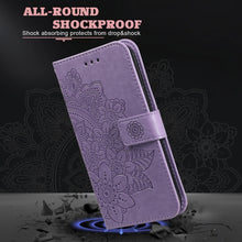 Load image into Gallery viewer, 7-petal Flowers Embossing Pattern Horizontal Flip PU Leather Case with Holder &amp; Card Slots &amp; Wallet &amp; Photo Frame, For Samsung Galaxy S21 Ultra 5G, For Samsung Galaxy S21 5G, For Samsung Galaxy S21 FE, For Samsung Galaxy S21+ 5G, For Samsung Galaxy A02...
