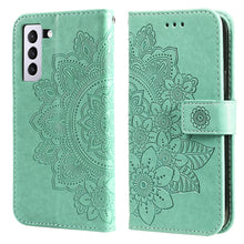 Load image into Gallery viewer, 7-petal Flowers Embossing Pattern Horizontal Flip PU Leather Case with Holder &amp; Card Slots &amp; Wallet &amp; Photo Frame, For Samsung Galaxy S21 Ultra 5G, For Samsung Galaxy S21 5G, For Samsung Galaxy S21 FE, For Samsung Galaxy S21+ 5G, For Samsung Galaxy A02...