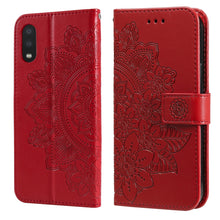 Load image into Gallery viewer, 7-petal Flowers Embossing Pattern Horizontal Flip PU Leather Case with Holder &amp; Card Slots &amp; Wallet &amp; Photo Frame, For Samsung Galaxy S21 Ultra 5G, For Samsung Galaxy S21 5G, For Samsung Galaxy S21 FE, For Samsung Galaxy S21+ 5G, For Samsung Galaxy A02...