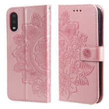 Load image into Gallery viewer, 7-petal Flowers Embossing Pattern Horizontal Flip PU Leather Case with Holder &amp; Card Slots &amp; Wallet &amp; Photo Frame, For Samsung Galaxy S21 Ultra 5G, For Samsung Galaxy S21 5G, For Samsung Galaxy S21 FE, For Samsung Galaxy S21+ 5G, For Samsung Galaxy A02...