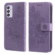 Load image into Gallery viewer, 7-petal Flowers Embossing Pattern Horizontal Flip PU Leather Case with Holder &amp; Card Slots &amp; Wallet &amp; Photo Frame, For Samsung Galaxy S21 Ultra 5G, For Samsung Galaxy S21 5G, For Samsung Galaxy S21 FE, For Samsung Galaxy S21+ 5G, For Samsung Galaxy A02...