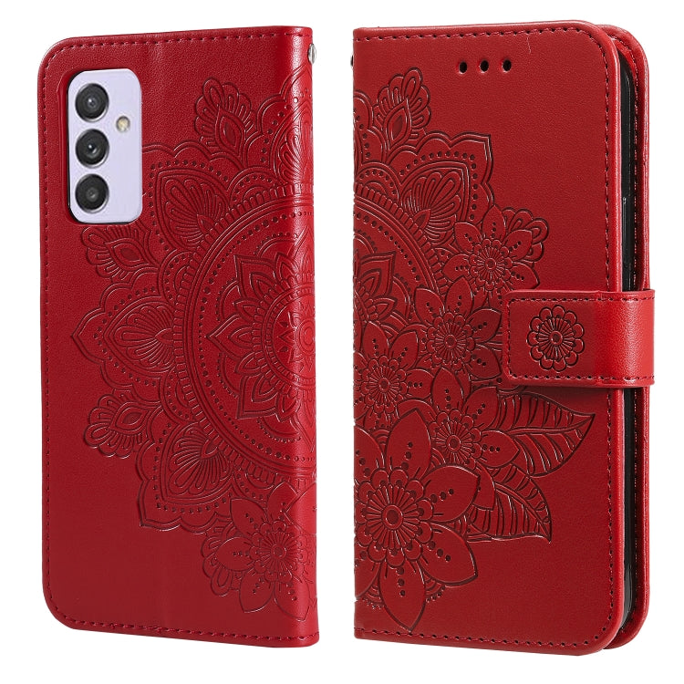 7-petal Flowers Embossing Pattern Horizontal Flip PU Leather Case with Holder & Card Slots & Wallet & Photo Frame, For Samsung Galaxy S21 Ultra 5G, For Samsung Galaxy S21 5G, For Samsung Galaxy S21 FE, For Samsung Galaxy S21+ 5G, For Samsung Galaxy A02...