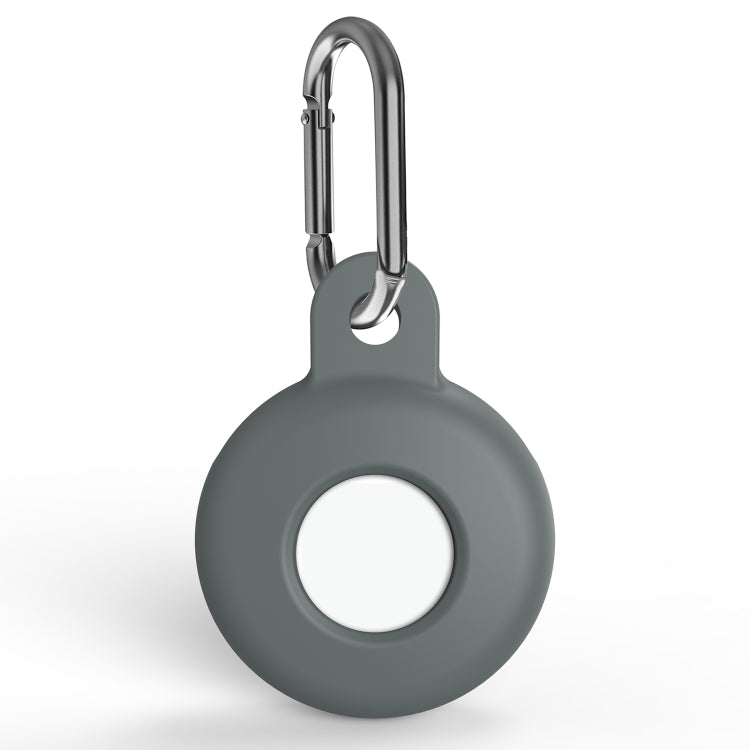 Anti-scratch Silicone Shockproof Protective Cover Case with Carabiner, For AirTag