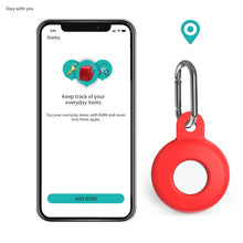 Load image into Gallery viewer, Anti-scratch Silicone Shockproof Protective Cover Case with Carabiner, For AirTag