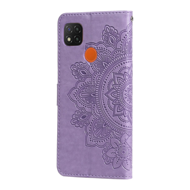 7-petal Flowers Embossing Pattern Horizontal Flip PU Leather Case with Holder & Card Slots & Wallet & Photo Frame, For Xiaomi Redmi 9C, For Xiaomi Redmi 9A, For Xiaomi Redmi K40/K40 Pro/Poco F3/ Mi 11i                                                   ...