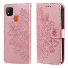 Load image into Gallery viewer, 7-petal Flowers Embossing Pattern Horizontal Flip PU Leather Case with Holder &amp; Card Slots &amp; Wallet &amp; Photo Frame, For Xiaomi Redmi 9C, For Xiaomi Redmi 9A, For Xiaomi Redmi K40/K40 Pro/Poco F3/ Mi 11i                                                   ...