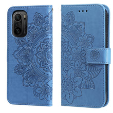 Load image into Gallery viewer, 7-petal Flowers Embossing Pattern Horizontal Flip PU Leather Case with Holder &amp; Card Slots &amp; Wallet &amp; Photo Frame, For Xiaomi Redmi 9C, For Xiaomi Redmi 9A, For Xiaomi Redmi K40/K40 Pro/Poco F3/ Mi 11i                                                   ...
