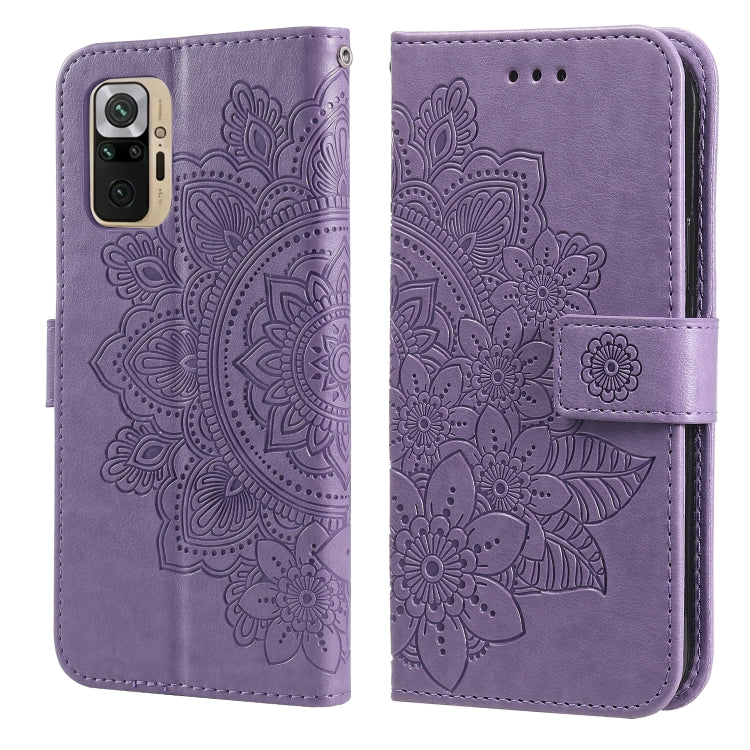 7-petal Flowers Embossing Pattern Horizontal Flip PU Leather Case with Holder & Card Slots & Wallet & Photo Frame, For Xiaomi Redmi 9C, For Xiaomi Redmi 9A, For Xiaomi Redmi K40/K40 Pro/Poco F3/ Mi 11i                                                   ...