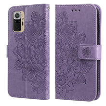 Load image into Gallery viewer, 7-petal Flowers Embossing Pattern Horizontal Flip PU Leather Case with Holder &amp; Card Slots &amp; Wallet &amp; Photo Frame, For Xiaomi Redmi 9C, For Xiaomi Redmi 9A, For Xiaomi Redmi K40/K40 Pro/Poco F3/ Mi 11i                                                   ...