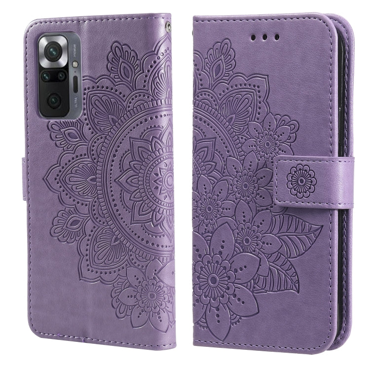 7-petal Flowers Embossing Pattern Horizontal Flip PU Leather Case with Holder & Card Slots & Wallet & Photo Frame, For Xiaomi Redmi 9C, For Xiaomi Redmi 9A, For Xiaomi Redmi K40/K40 Pro/Poco F3/ Mi 11i                                                   ...