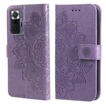 Load image into Gallery viewer, 7-petal Flowers Embossing Pattern Horizontal Flip PU Leather Case with Holder &amp; Card Slots &amp; Wallet &amp; Photo Frame, For Xiaomi Redmi 9C, For Xiaomi Redmi 9A, For Xiaomi Redmi K40/K40 Pro/Poco F3/ Mi 11i                                                   ...