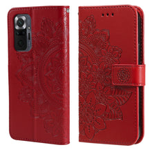 Load image into Gallery viewer, 7-petal Flowers Embossing Pattern Horizontal Flip PU Leather Case with Holder &amp; Card Slots &amp; Wallet &amp; Photo Frame, For Xiaomi Redmi 9C, For Xiaomi Redmi 9A, For Xiaomi Redmi K40/K40 Pro/Poco F3/ Mi 11i                                                   ...