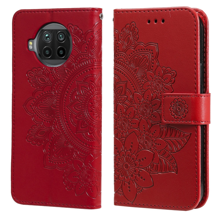 7-petal Flowers Embossing Pattern Horizontal Flip PU Leather Case with Holder & Card Slots & Wallet & Photo Frame, For Xiaomi Redmi 9C, For Xiaomi Redmi 9A, For Xiaomi Redmi K40/K40 Pro/Poco F3/ Mi 11i                                                   ...