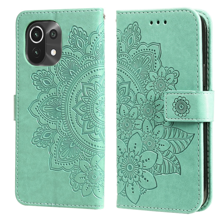 7-petal Flowers Embossing Pattern Horizontal Flip PU Leather Case with Holder & Card Slots & Wallet & Photo Frame, For Xiaomi Mi 10T Pro, For Xiaomi Mi 11, For Xiaomi Poco X3/X3 Pro/X3 NFC, For Xiaomi Mi 11 Ultra, For Xiaomi Mi 11 Lite                 ...