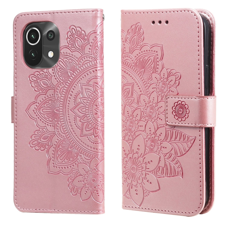 7-petal Flowers Embossing Pattern Horizontal Flip PU Leather Case with Holder & Card Slots & Wallet & Photo Frame, For Xiaomi Mi 10T Pro, For Xiaomi Mi 11, For Xiaomi Poco X3/X3 Pro/X3 NFC, For Xiaomi Mi 11 Ultra, For Xiaomi Mi 11 Lite                 ...