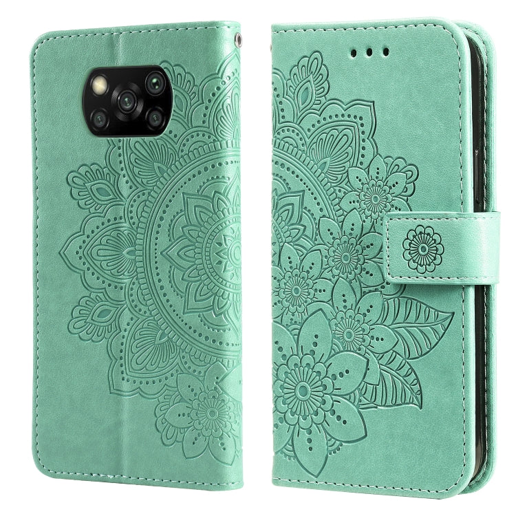 7-petal Flowers Embossing Pattern Horizontal Flip PU Leather Case with Holder & Card Slots & Wallet & Photo Frame, For Xiaomi Mi 10T Pro, For Xiaomi Mi 11, For Xiaomi Poco X3/X3 Pro/X3 NFC, For Xiaomi Mi 11 Ultra, For Xiaomi Mi 11 Lite                 ...