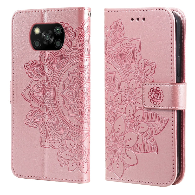 7-petal Flowers Embossing Pattern Horizontal Flip PU Leather Case with Holder & Card Slots & Wallet & Photo Frame, For Xiaomi Mi 10T Pro, For Xiaomi Mi 11, For Xiaomi Poco X3/X3 Pro/X3 NFC, For Xiaomi Mi 11 Ultra, For Xiaomi Mi 11 Lite                 ...