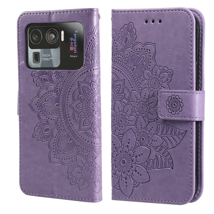 7-petal Flowers Embossing Pattern Horizontal Flip PU Leather Case with Holder & Card Slots & Wallet & Photo Frame, For Xiaomi Mi 10T Pro, For Xiaomi Mi 11, For Xiaomi Poco X3/X3 Pro/X3 NFC, For Xiaomi Mi 11 Ultra, For Xiaomi Mi 11 Lite                 ...