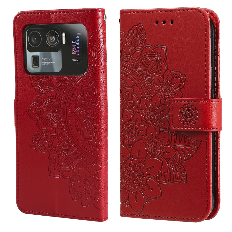 7-petal Flowers Embossing Pattern Horizontal Flip PU Leather Case with Holder & Card Slots & Wallet & Photo Frame, For Xiaomi Mi 10T Pro, For Xiaomi Mi 11, For Xiaomi Poco X3/X3 Pro/X3 NFC, For Xiaomi Mi 11 Ultra, For Xiaomi Mi 11 Lite                 ...