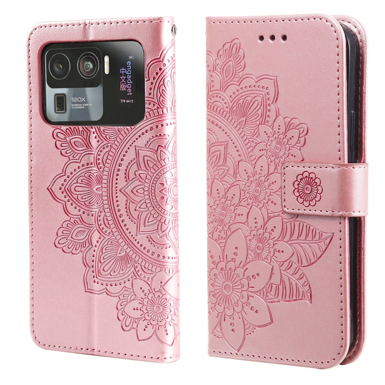 7-petal Flowers Embossing Pattern Horizontal Flip PU Leather Case with Holder & Card Slots & Wallet & Photo Frame, For Xiaomi Mi 10T Pro, For Xiaomi Mi 11, For Xiaomi Poco X3/X3 Pro/X3 NFC, For Xiaomi Mi 11 Ultra, For Xiaomi Mi 11 Lite                 ...