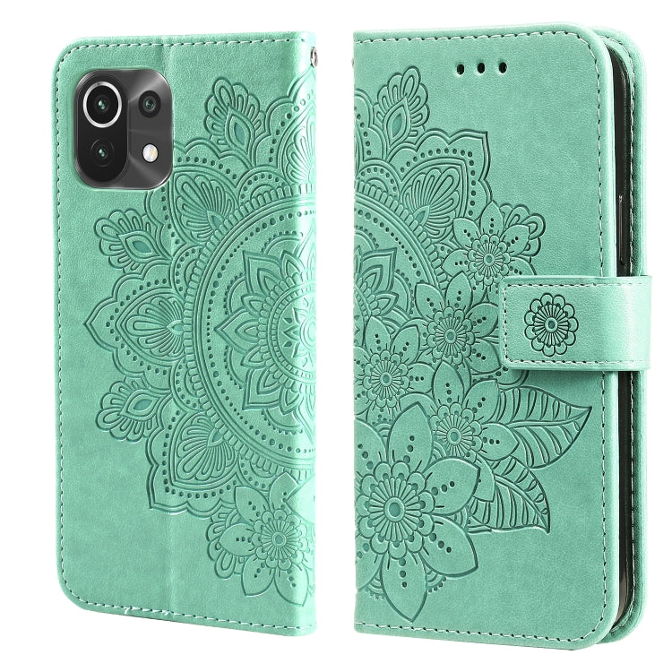 7-petal Flowers Embossing Pattern Horizontal Flip PU Leather Case with Holder & Card Slots & Wallet & Photo Frame, For Xiaomi Mi 10T Pro, For Xiaomi Mi 11, For Xiaomi Poco X3/X3 Pro/X3 NFC, For Xiaomi Mi 11 Ultra, For Xiaomi Mi 11 Lite                 ...