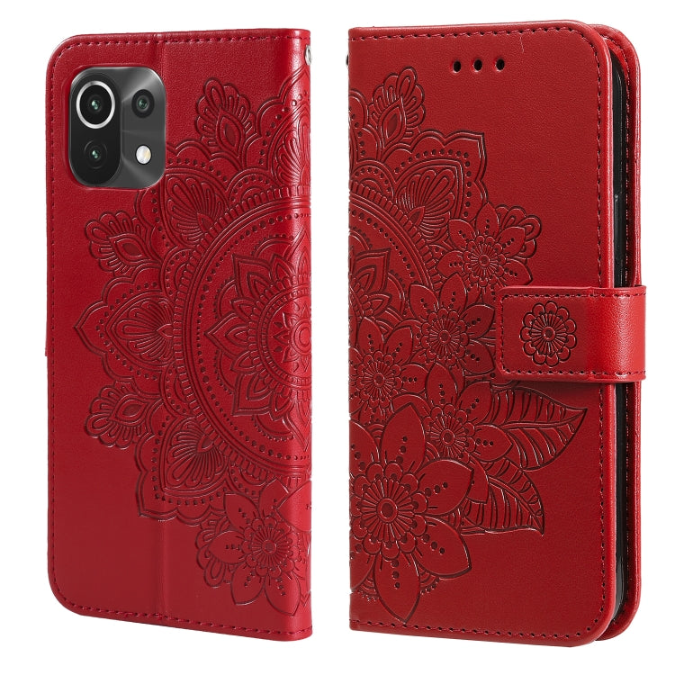 7-petal Flowers Embossing Pattern Horizontal Flip PU Leather Case with Holder & Card Slots & Wallet & Photo Frame, For Xiaomi Mi 10T Pro, For Xiaomi Mi 11, For Xiaomi Poco X3/X3 Pro/X3 NFC, For Xiaomi Mi 11 Ultra, For Xiaomi Mi 11 Lite                 ...