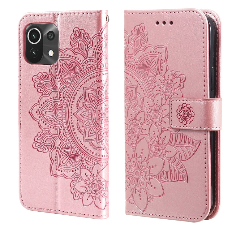 7-petal Flowers Embossing Pattern Horizontal Flip PU Leather Case with Holder & Card Slots & Wallet & Photo Frame, For Xiaomi Mi 10T Pro, For Xiaomi Mi 11, For Xiaomi Poco X3/X3 Pro/X3 NFC, For Xiaomi Mi 11 Ultra, For Xiaomi Mi 11 Lite                 ...