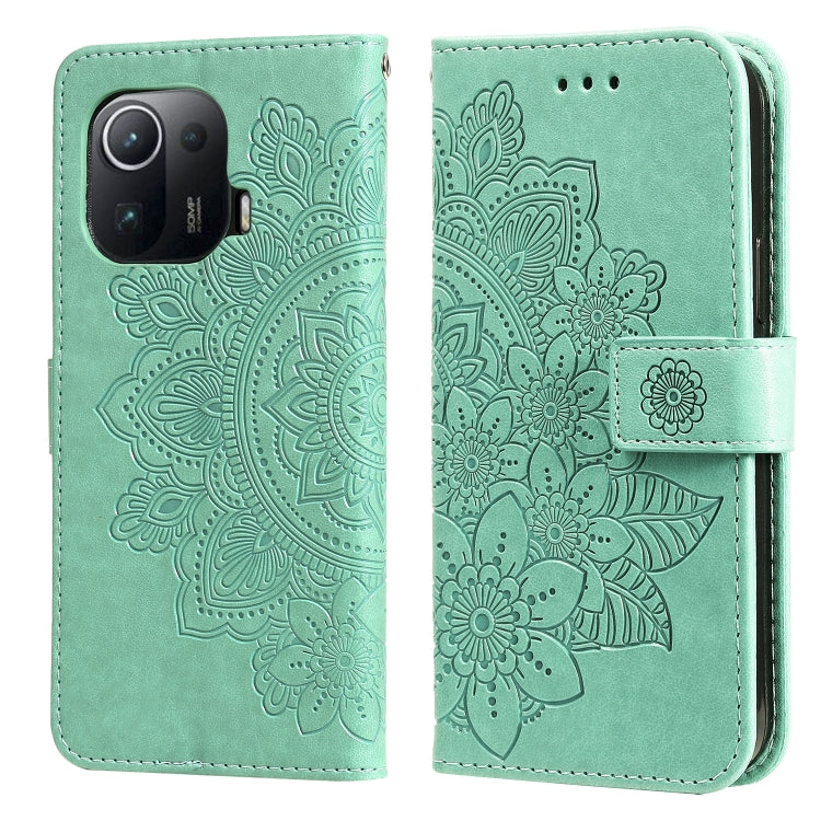 7-petal Flowers Embossing Pattern Horizontal Flip PU Leather Case with Holder & Card Slots & Wallet & Photo Frame, For Xiaomi Mi 10T Pro, For Xiaomi Mi 11, For Xiaomi Poco X3/X3 Pro/X3 NFC, For Xiaomi Mi 11 Ultra, For Xiaomi Mi 11 Lite                 ...