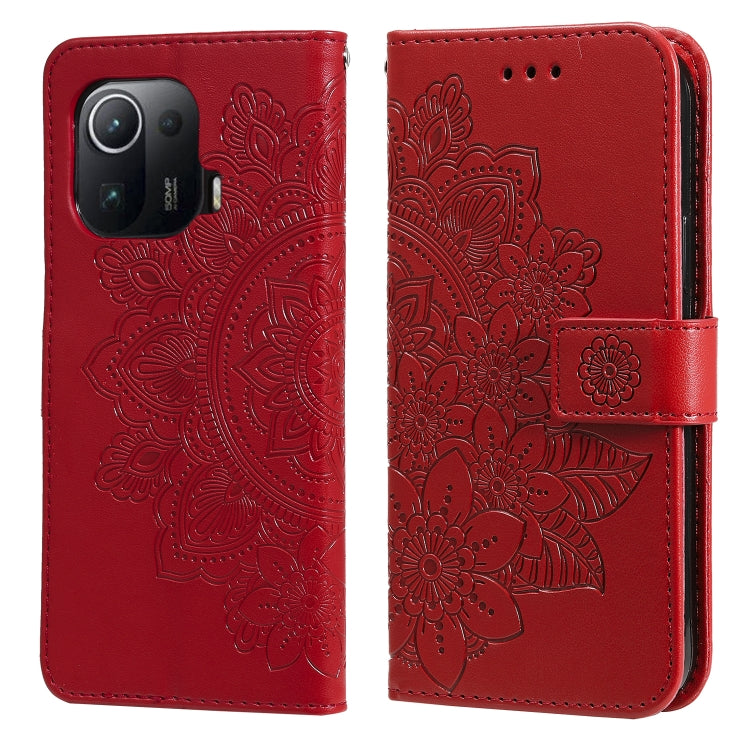 7-petal Flowers Embossing Pattern Horizontal Flip PU Leather Case with Holder & Card Slots & Wallet & Photo Frame, For Xiaomi Mi 10T Pro, For Xiaomi Mi 11, For Xiaomi Poco X3/X3 Pro/X3 NFC, For Xiaomi Mi 11 Ultra, For Xiaomi Mi 11 Lite                 ...