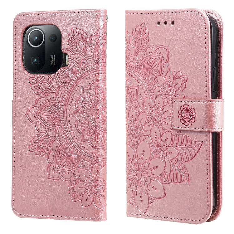 7-petal Flowers Embossing Pattern Horizontal Flip PU Leather Case with Holder & Card Slots & Wallet & Photo Frame, For Xiaomi Mi 10T Pro, For Xiaomi Mi 11, For Xiaomi Poco X3/X3 Pro/X3 NFC, For Xiaomi Mi 11 Ultra, For Xiaomi Mi 11 Lite                 ...