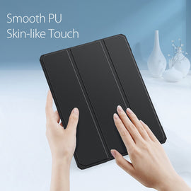 DUX DUCIS TOBY Series Shockproof PU Leather + PC + TPU Horizontal Flip Case with Holder & Pen Slot & Sleep / Wake-up Function, For iPad Pro 12.9 2022 / 2021 / 2020