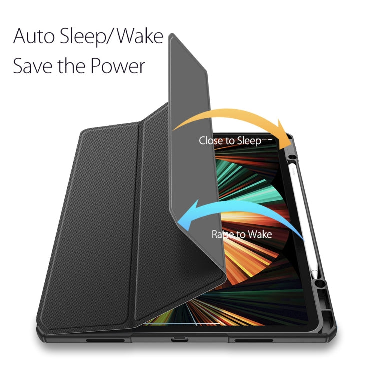DUX DUCIS TOBY Series Shockproof PU Leather + PC + TPU Horizontal Flip Case with Holder & Pen Slot & Sleep / Wake-up Function, For iPad Pro 12.9 2022 / 2021 / 2020