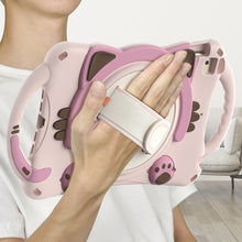 Load image into Gallery viewer, Cute Cat King Kids Shockproof EVA Protective Case with Holder &amp; Shoulder Strap &amp; Handle, For iPad mini 5 / 4 / 3 / 2 /1