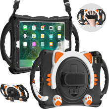 Load image into Gallery viewer, Cute Cat King Kids Shockproof EVA Protective Case with Holder &amp; Shoulder Strap &amp; Handle, For iPad mini 5 / 4 / 3 / 2 /1