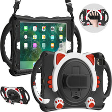 Load image into Gallery viewer, Cute Cat King Kids Shockproof EVA Protective Case with Holder &amp; Shoulder Strap &amp; Handle, For iPad mini 5 / 4 / 3 / 2 /1