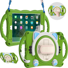 Load image into Gallery viewer, Cute Cat King Kids Shockproof EVA Protective Case with Holder &amp; Shoulder Strap &amp; Handle, For iPad mini 5 / 4 / 3 / 2 /1