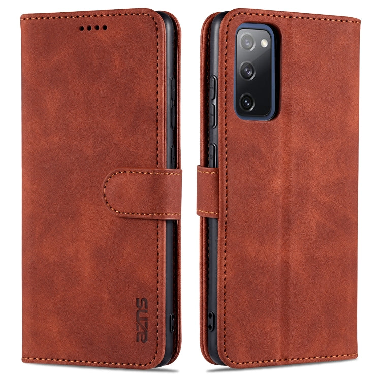 AZNS Skin Feel Calf Texture Horizontal Flip Leather Case with Card Slots & Holder & Wallet, For Samsung Galaxy A12 5G, For Samsung Galaxy A52 5G / 4G, For Samsung Galaxy A72 5G / 4G, For Samsung Galaxy S20 FE