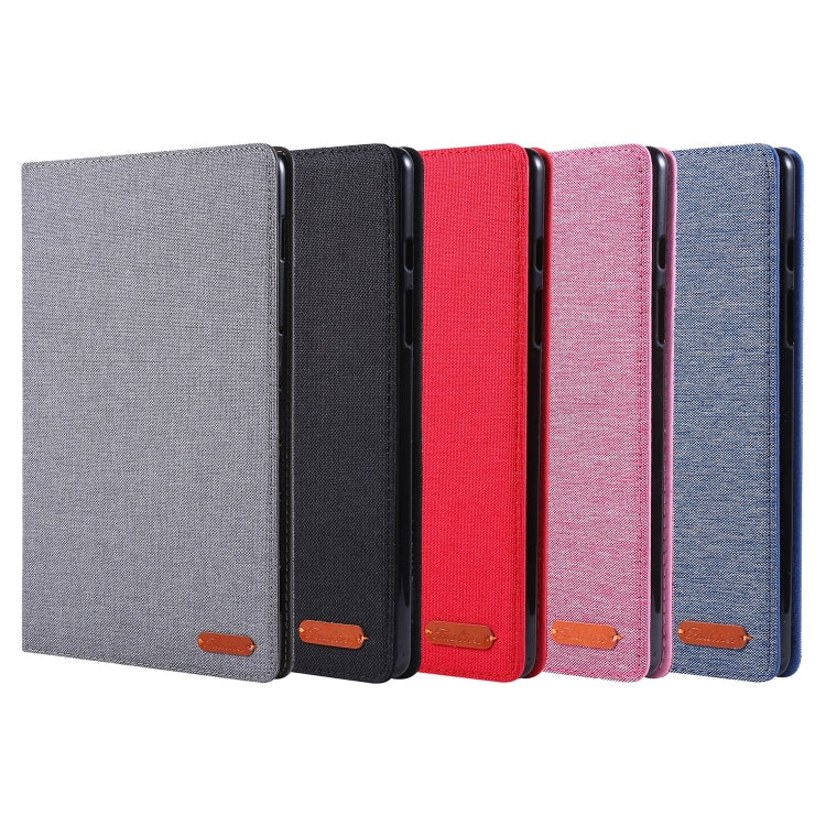 Horizontal Flip TPU + Fabric PU Leather Protective Case with Name Card Clip, For Galaxy Tab A7 Lite 8.7 T220 / T225, For Samsung Galaxy Tab A7 Lite 8.7 T220 / T225