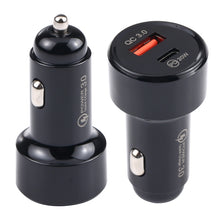 Load image into Gallery viewer, LZ-201 PD 20W USB-C / Type-C + QC 3.0 USB Mini Fast Car Charger