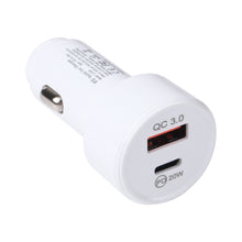 Load image into Gallery viewer, LZ-201 PD 20W USB-C / Type-C + QC 3.0 USB Mini Fast Car Charger