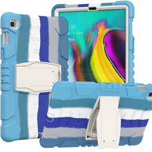 Load image into Gallery viewer, 3-Layer Protection Screen Frame + PC + Silicone Shockproof Combination Case with Holder, For iPad mini 5 / 4, For Samsung Galaxy Tab S5e T720