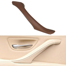 Load image into Gallery viewer, Car Leather Right Side Inner Door Handle Assembly 51417225854 for BMW 5 Series F10 / F18 2011-2017, Right Side (Black), Right Side (Beige), Right Side (Creamy-white), Right Side (Grey), Right Side (Wine Red), Right Side (Mocha)